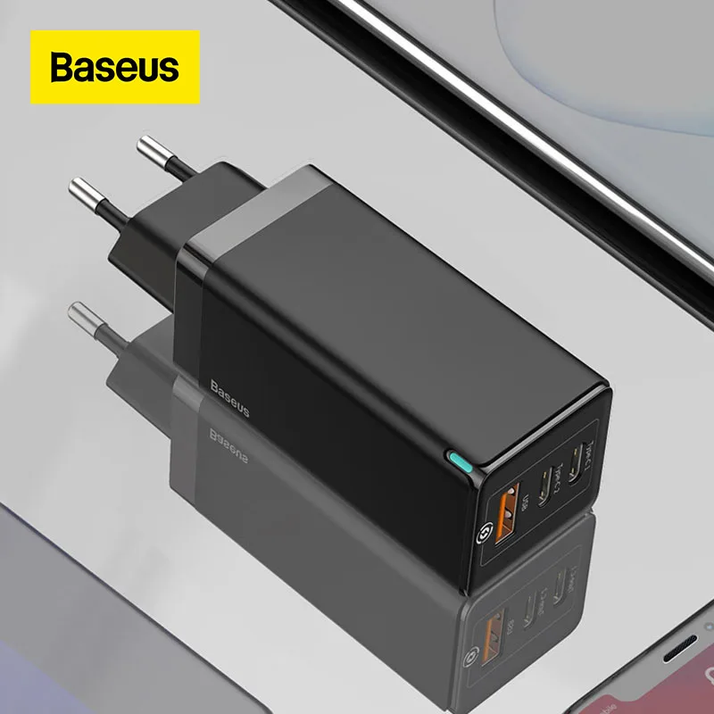 Устройство зарядное сетевое Baseus с USB-портами и поддержкой быстрой зарядки, 65 Вт
Устройство зарядное сетевое Baseus с USB-портами и поддержкой быстрой зарядки, 65 Вт