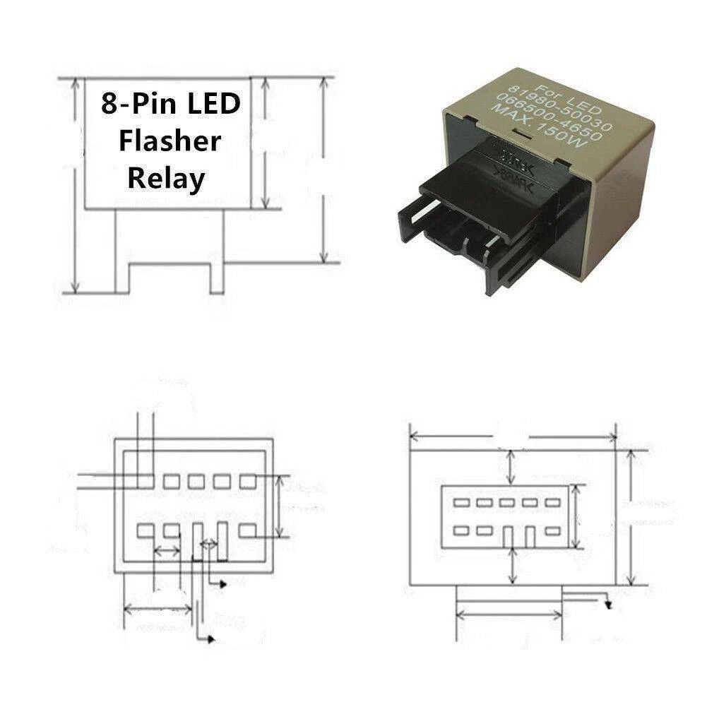 Useful Durable High Quality Flasher Relay 1×Piece Turn Signal 81980-50030 Accessories Adjustable Flasher Speed
Useful Durable High Quality Flasher Relay 1×Piece Turn Signal 81980-50030 Accessories Adjustable Flasher Speed