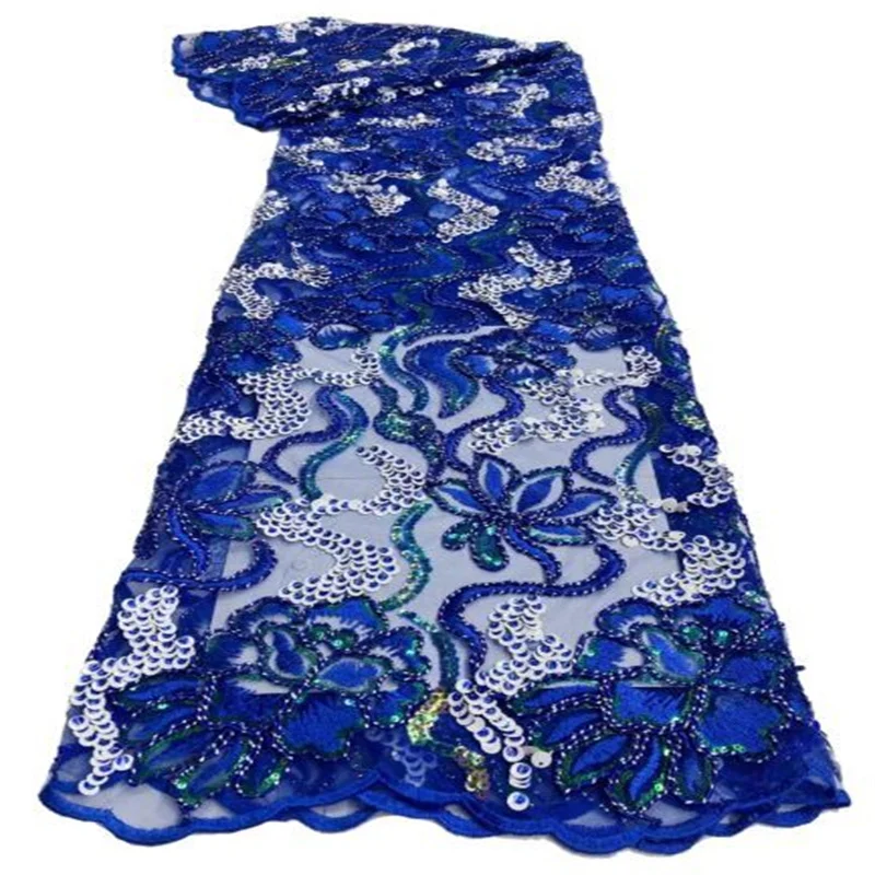 Royal Blue African Lace Fabric 5 Yards 2023 High Quality Sequin Net Embroidery Nigerian Wedding Gown Material French Lace Fabric
Royal Blue African Lace Fabric 5 Yards 2023 High Quality Sequin Net Embroidery Nigerian Wedding Gown Material French Lace Fabric
