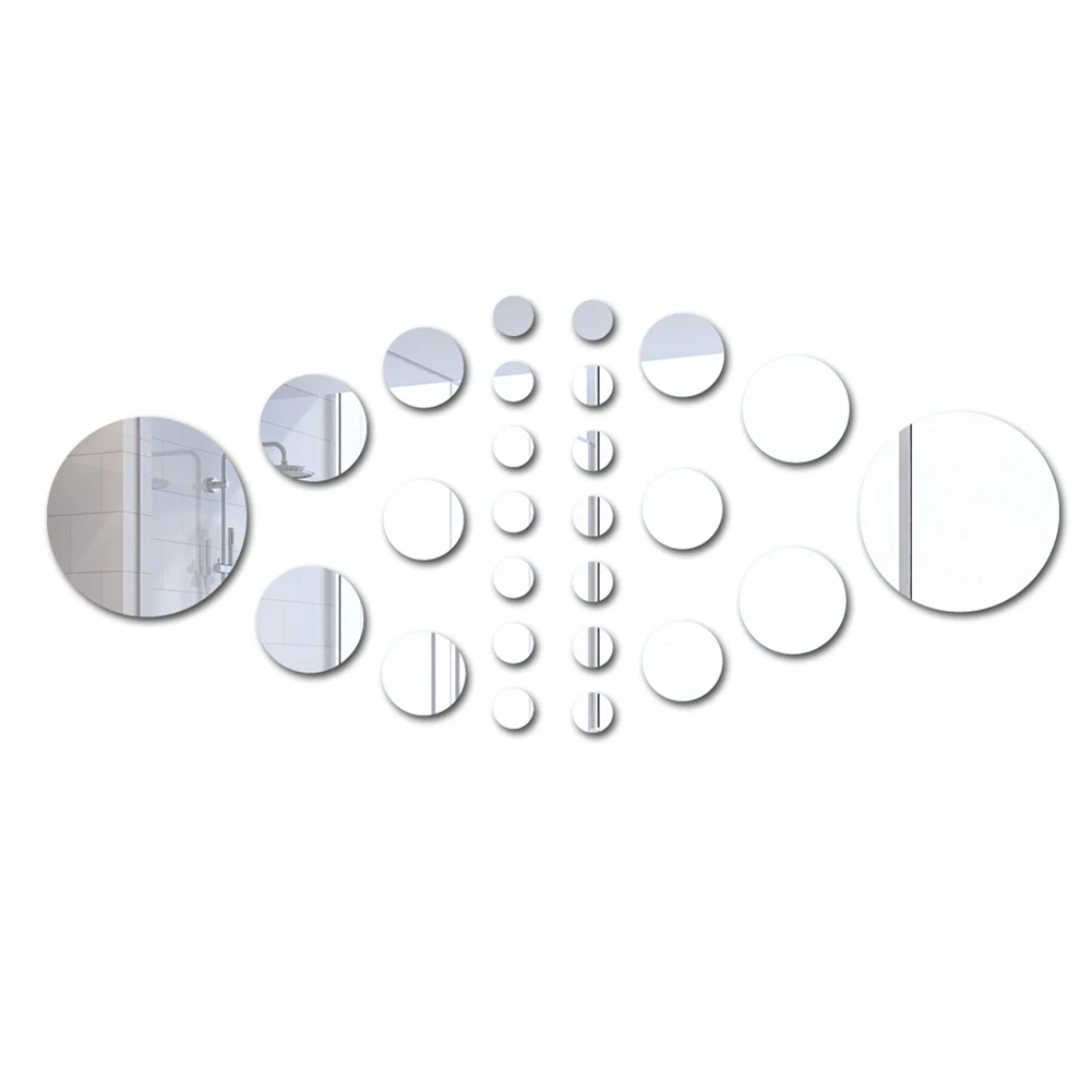 Mirror Stickers Wall Sticker Acrylic Silver/Gold/Black 14pcs*3cm / 1.18in 2pcs*15cm / 5.90in 4pcs*8cm / 3.15in
Mirror Stickers Wall Sticker Acrylic Silver/Gold/Black 14pcs*3cm / 1.18in 2pcs*15cm / 5.90in 4pcs*8cm / 3.15in