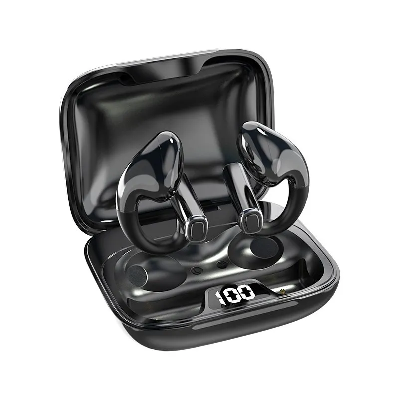 

Спортивные беспроводные наушники HIFI Surround сабвуфер Bluetooth 5,3 TWS наушники с зажимом для ушей удобная концепция костной проводимости