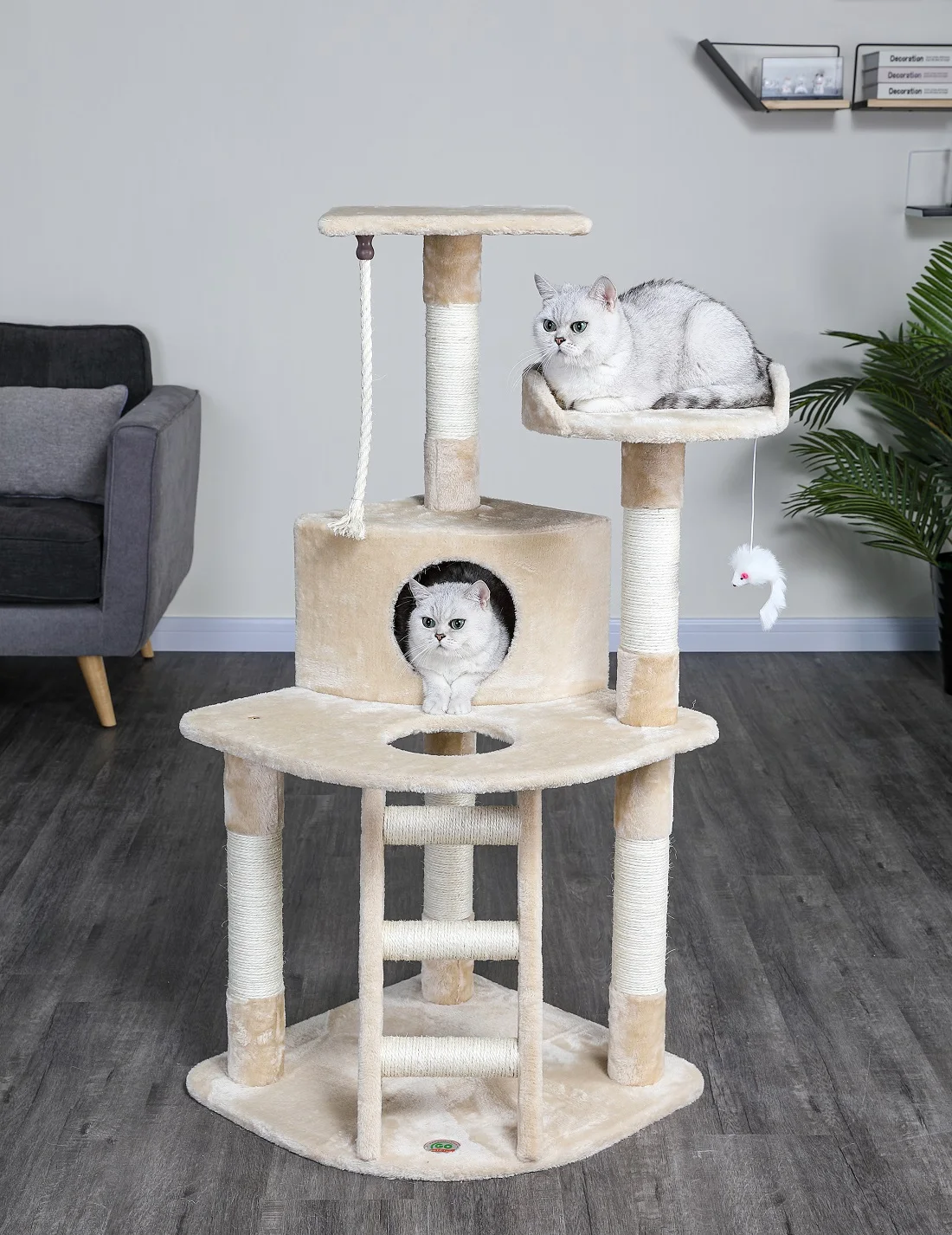 Go Pet Club три уровня Кондо с лестницей 47,5 дюймов. Бежевое дерево кошки
Go Pet Club три уровня Кондо с лестницей 47,5 дюймов. Бежевое дерево кошки