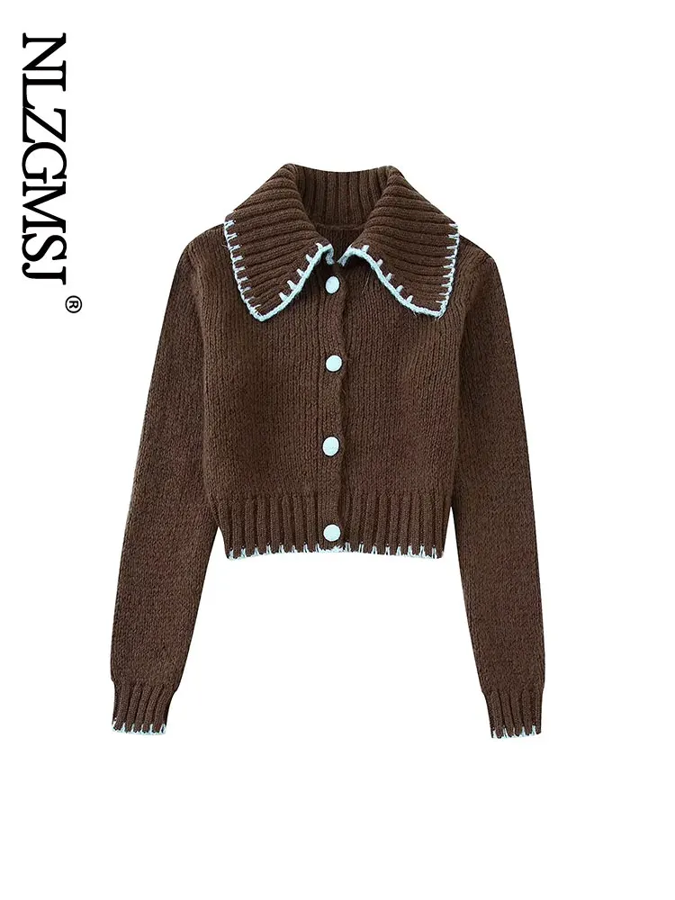 Модные женские свитера Nlzgmsj 2022, милый вязаный свитер, женские винтажные пуловеры с круглым воротником, женские зимние пуловеры, топы 
Модные женские свитера Nlzgmsj 2022, милый вязаный свитер, женские винтажные пуловеры с круглым воротником, женские зимние пуловеры, топы