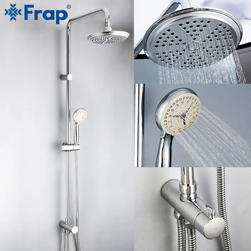 Frap Shower Faucet Bathroom Faucets Rainfall Shower System Wall Mounted Bracket Tap Top Sprayer Hand Shower Cold Hot Mixer
Frap Shower Faucet Bathroom Faucets Rainfall Shower System Wall Mounted Bracket Tap Top Sprayer Hand Shower Cold Hot Mixer