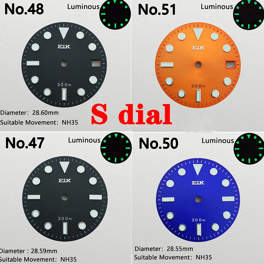 S Dial 28.5mm NH36 Watch Dial Green C3 Luminous Dial for NH35 NH36 4R6R 7S Caliber 4R6R Calendar
S Dial 28.5mm NH36 Watch Dial Green C3 Luminous Dial for NH35 NH36 4R6R 7S Caliber 4R6R Calendar