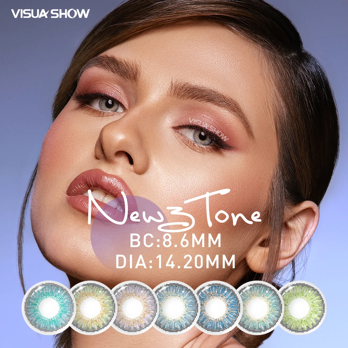 VISUASHOW NEW 3 TONE 2Pcs Myopia Contact Lenses -1.00 to -10.00 Diopter Wholesale Mixing Beauty Colored Contacts
VISUASHOW NEW 3 TONE 2Pcs Myopia Contact Lenses -1.00 to -10.00 Diopter Wholesale Mixing Beauty Colored Contacts