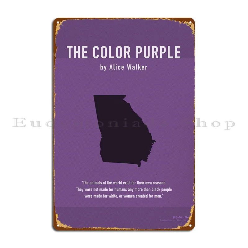 The Color Purple Book Art Metal Sign Bar Iron Wall Cave Wall Decor Create Tin Sign Poster
The Color Purple Book Art Metal Sign Bar Iron Wall Cave Wall Decor Create Tin Sign Poster