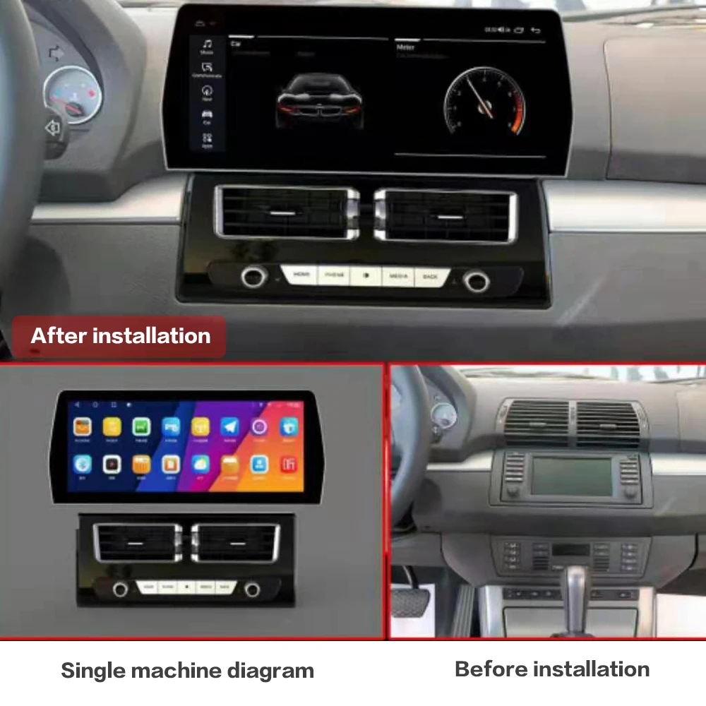 12.3 " Blue Light Screen For BMW 5 Series E39 1995-2004 X5 E53 2000-2006 Android 12 Carplay Car Radio GPS Navication Multimedia
12.3 " Blue Light Screen For BMW 5 Series E39 1995-2004 X5 E53 2000-2006 Android 12 Carplay Car Radio GPS Navication Multimedia