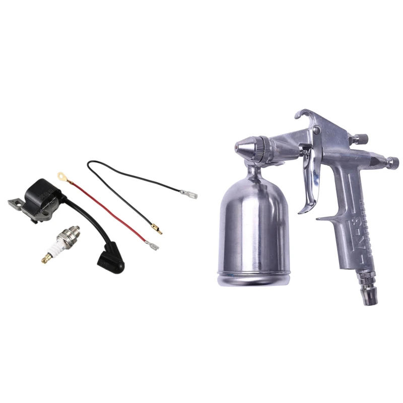 1 Set Power Tool Spray-Gun 0.5Mm Nozzle K-3 Spray-Gun &1 Set Ignition Coil Spark Plug And Wires
1 Set Power Tool Spray-Gun 0.5Mm Nozzle K-3 Spray-Gun &1 Set Ignition Coil Spark Plug And Wires