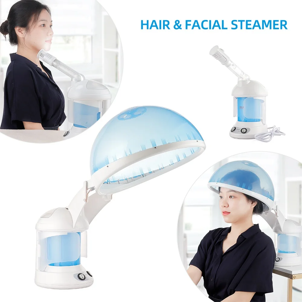 2-IN-1 Hair Facial Steamer Hot Mist Skin Moisturizing Air Humidifier Hair Cover Ion Vaporizer SPA Heating Fog Nozzle Nebulizer
2-IN-1 Hair Facial Steamer Hot Mist Skin Moisturizing Air Humidifier Hair Cover Ion Vaporizer SPA Heating Fog Nozzle Nebulizer