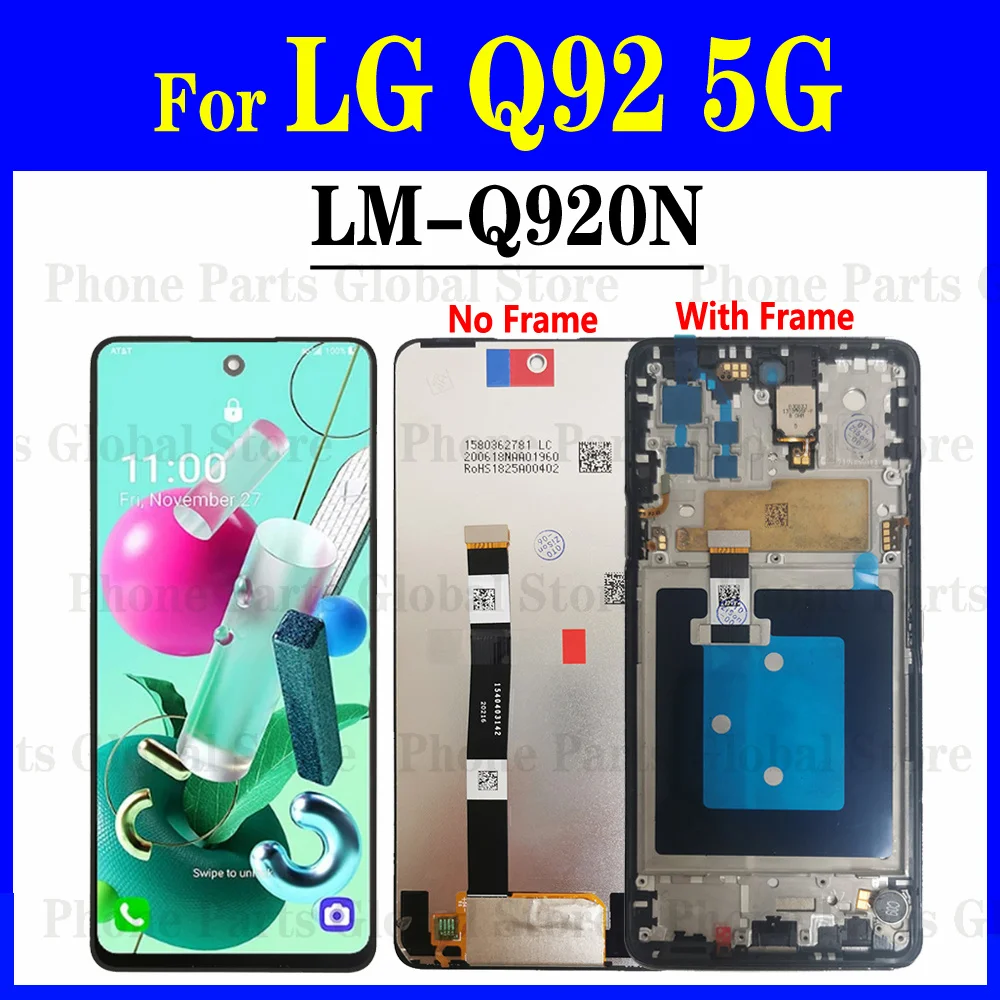 6 67 "LM-Q920N ЖК-дисплей для LG Q92 5G с рамкой сенсорный экран дигитайзер в сборе