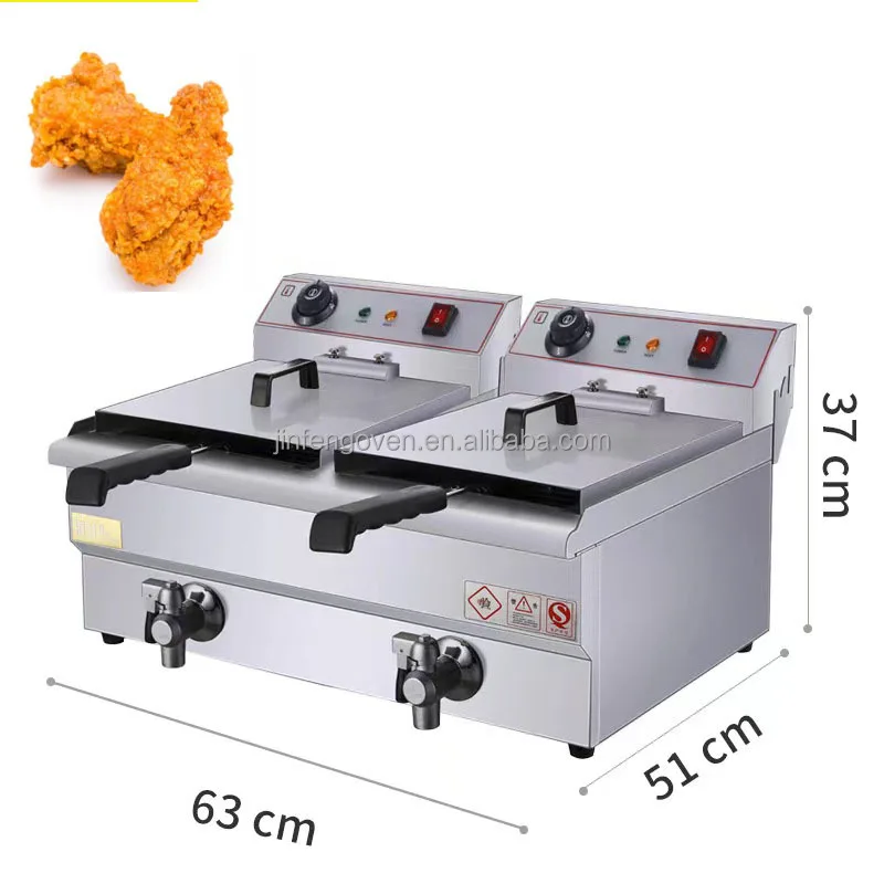Double Cylinder 10L potato fryer machine commercial electric chicken deep fryer machine
Double Cylinder 10L potato fryer machine commercial electric chicken deep fryer machine