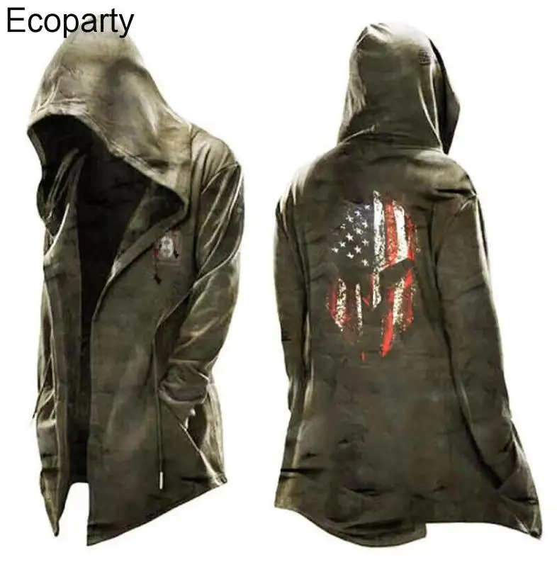 Man's Medieval Retro Assassin Cosplay Jacket Solid Color Print Hood Gothic Windbreaker Halloween Steampunk Male Cosplay Tops 15
Man's Medieval Retro Assassin Cosplay Jacket Solid Color Print Hood Gothic Windbreaker Halloween Steampunk Male Cosplay Tops 15