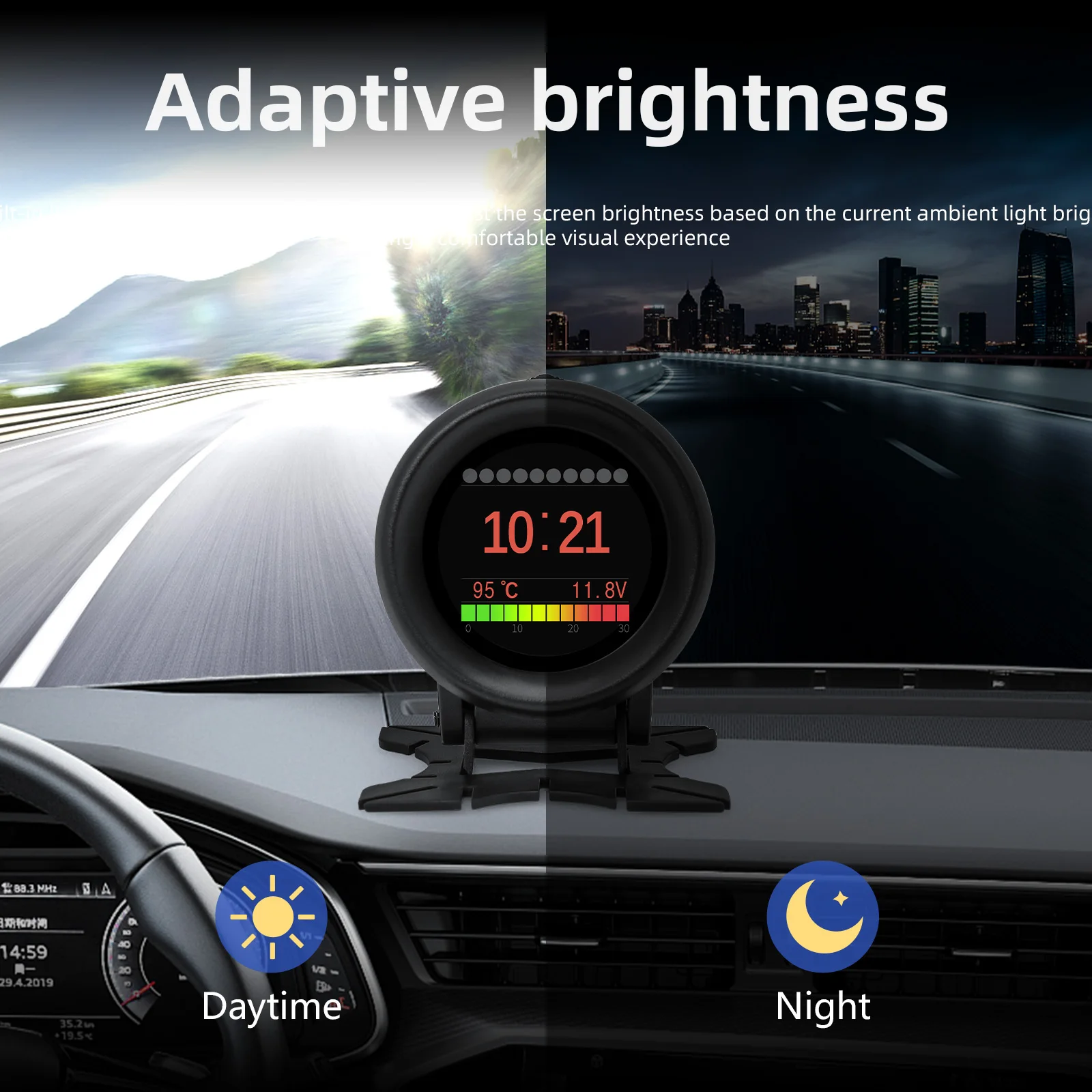A205 Car Head Up Display Multi-Function Alarm Meter Obd2 Gauge Display Speed Fuel Consumption Temperature on-board Computer Obd2
A205 Car Head Up Display Multi-Function Alarm Meter Obd2 Gauge Display Speed Fuel Consumption Temperature on-board Computer Obd2