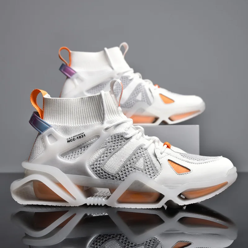 Trend Mens Shoes 2021 New Blade Running Shoes High Top Casual Sports Shoes High Quality Non- Slip Man Athletic Jogging Shoes
Trend Mens Shoes 2021 New Blade Running Shoes High Top Casual Sports Shoes High Quality Non- Slip Man Athletic Jogging Shoes