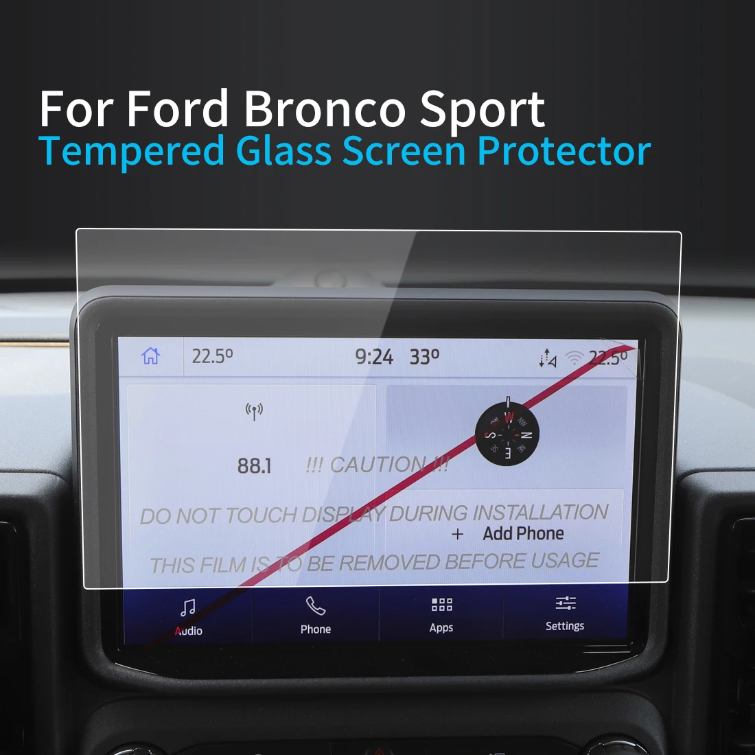 For Ford Bronco Sport Screen Protector 2023 Console Tempered Glass Protective Film Navigator Protection Car Accessories
For Ford Bronco Sport Screen Protector 2023 Console Tempered Glass Protective Film Navigator Protection Car Accessories