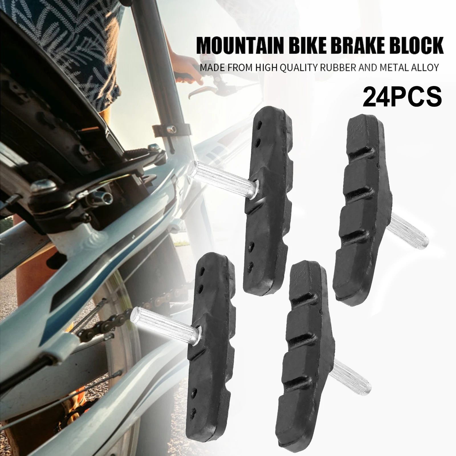 12 Pairs 24pieces Brake Shoes For V-Brake Symmetrical 70 Mm Bicycle Brake Pads V Brake Pads Bicycle Silent Brake Pads Parts
12 Pairs 24pieces Brake Shoes For V-Brake Symmetrical 70 Mm Bicycle Brake Pads V Brake Pads Bicycle Silent Brake Pads Parts