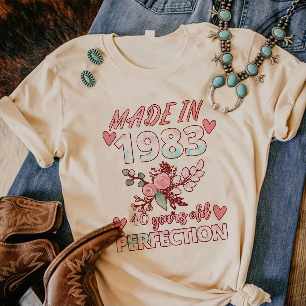 40 Years Birthday Woman t-shirts women manga anime t shirt female comic anime y2k clothing
40 Years Birthday Woman t-shirts women manga anime t shirt female comic anime y2k clothing