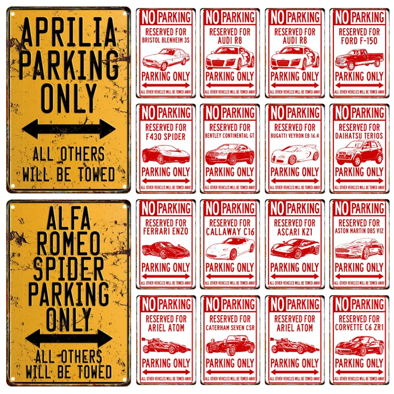 No Parking Signs Vintage Metal Signage Tin Painting Warning Advertising Panels Posters Public Places Garage Club Wall Art Decor
No Parking Signs Vintage Metal Signage Tin Painting Warning Advertising Panels Posters Public Places Garage Club Wall Art Decor