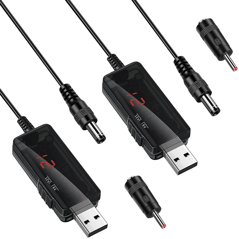 2 Pieces DC 5V to DC 9V 12V USB Voltage Step Up Converter Cable with 1A Step-Up Volt Transformer Power Regulator Line
2 Pieces DC 5V to DC 9V 12V USB Voltage Step Up Converter Cable with 1A Step-Up Volt Transformer Power Regulator Line