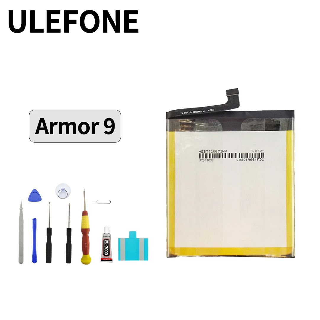 100% Orginal ULEFONE Armor 9 Battery For ULEFONE Armor 9 Battery High Quality Phone Replacement Batteries
100% Orginal ULEFONE Armor 9 Battery For ULEFONE Armor 9 Battery High Quality Phone Replacement Batteries
