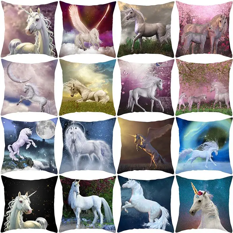 45X45CM Pop Venus Luxury Cute White Unicorn Print Polyester Pillowcase Living Room Decorative Throw Pillow
45X45CM Pop Venus Luxury Cute White Unicorn Print Polyester Pillowcase Living Room Decorative Throw Pillow