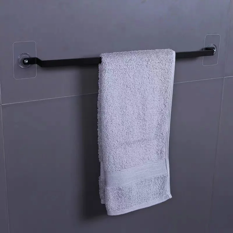 Wall Mounted Bathroom Towel Bar Self Adhesive Storage Tool Rack Holder Toilet Kitchen Rag Rack Single Rod Black Towel Bar
Wall Mounted Bathroom Towel Bar Self Adhesive Storage Tool Rack Holder Toilet Kitchen Rag Rack Single Rod Black Towel Bar