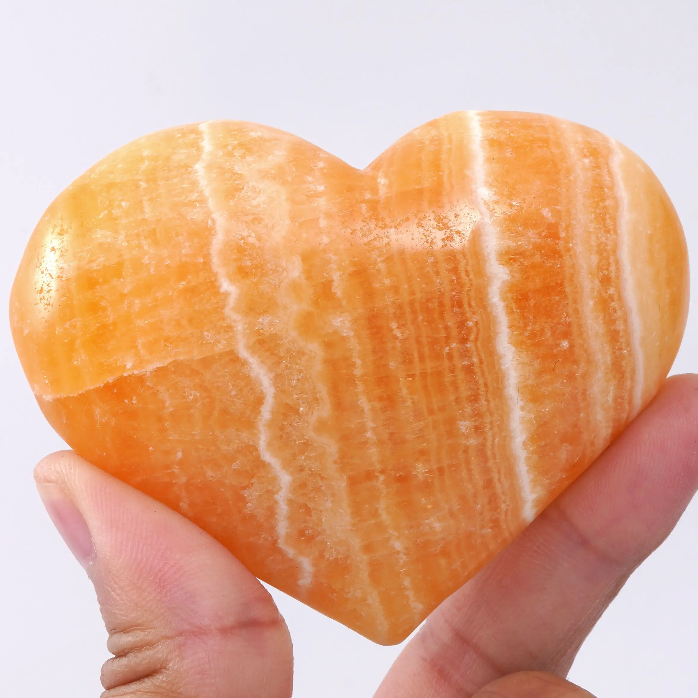 1PCS Natural Orange Calcite Heart Shaped Crystal Fancy Calcite Golden Steatite Stone Quartz Dec
1PCS Natural Orange Calcite Heart Shaped Crystal Fancy Calcite Golden Steatite Stone Quartz Dec