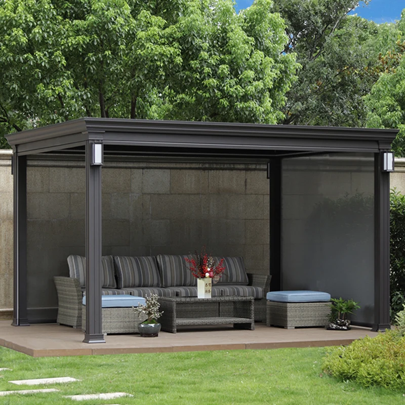 Purple leaf aluminum alloy electric louver pavilion villa garden new Chinese intelligent arbor outdoor sunshade
Purple leaf aluminum alloy electric louver pavilion villa garden new Chinese intelligent arbor outdoor sunshade