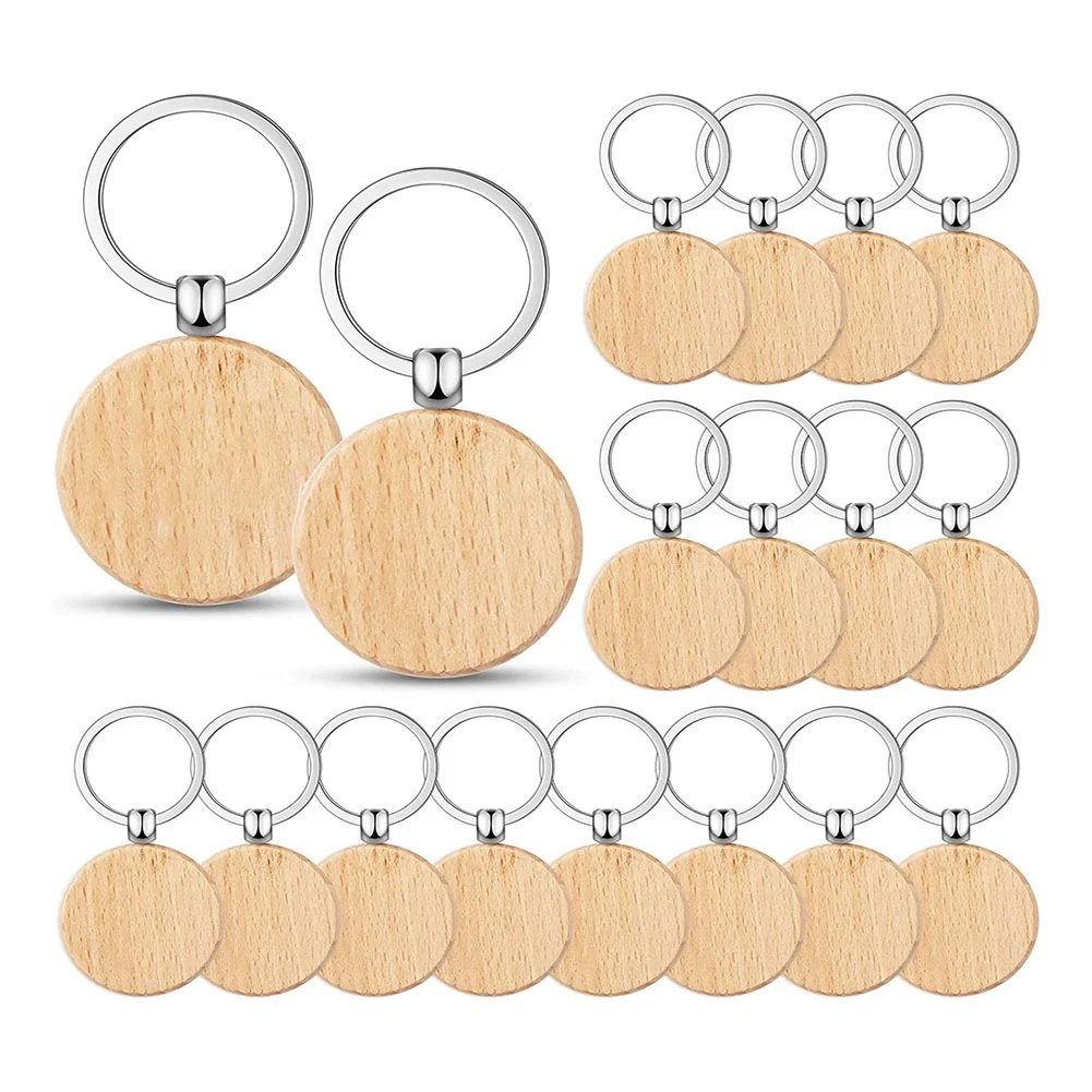 100Pieces Wooden Keychain Blanks Bulk Round Wood Engraving Blanks Unfinished Wooden Key Ring Key Tag B
100Pieces Wooden Keychain Blanks Bulk Round Wood Engraving Blanks Unfinished Wooden Key Ring Key Tag B