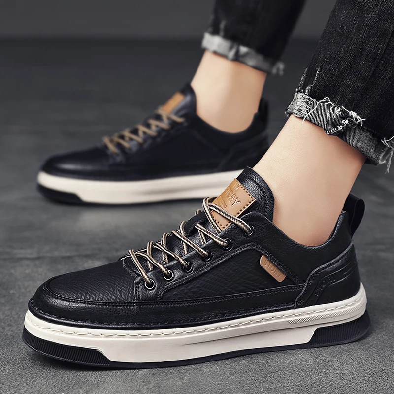 Hot Sale Autumn Men Shoes Fashion Casual Skateboarding Shoes Hard-Wearing Walking Sneakers Low Top Comfortable Bordered Shoes
Hot Sale Autumn Men Shoes Fashion Casual Skateboarding Shoes Hard-Wearing Walking Sneakers Low Top Comfortable Bordered Shoes
