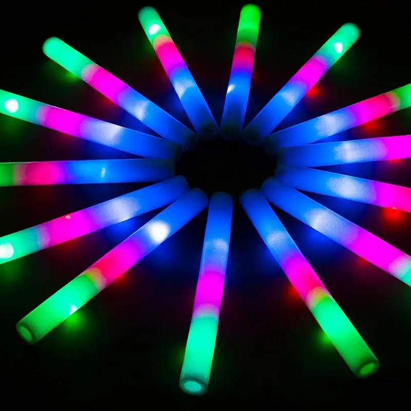 10/15pcs/lot Glow Sticks For Wedding Birthday Colorful 3 Flashing LED Light Foam Stick LED Party Supplies
10/15pcs/lot Glow Sticks For Wedding Birthday Colorful 3 Flashing LED Light Foam Stick LED Party Supplies