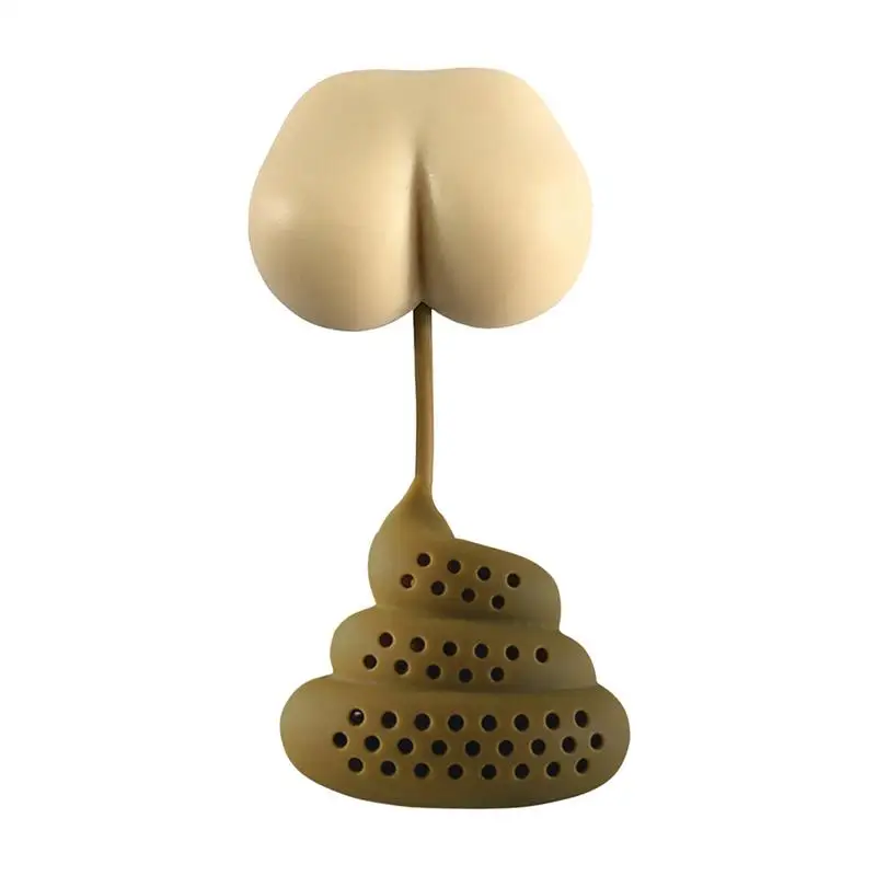 Poo Turd Shape Silicone Tea Strainer Filter Tea Infuser Tea Filter Diffuser Prank Trick Prop Tea Bag Teapots Kitchen Accessories
Poo Turd Shape Silicone Tea Strainer Filter Tea Infuser Tea Filter Diffuser Prank Trick Prop Tea Bag Teapots Kitchen Accessories