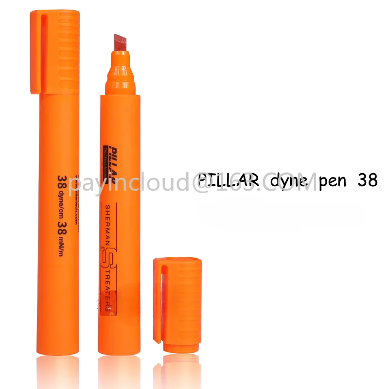 British Schumann Sherman 38 # Dyne pen Corona pen Surface energy tension test pen 38 dyne
British Schumann Sherman 38 # Dyne pen Corona pen Surface energy tension test pen 38 dyne