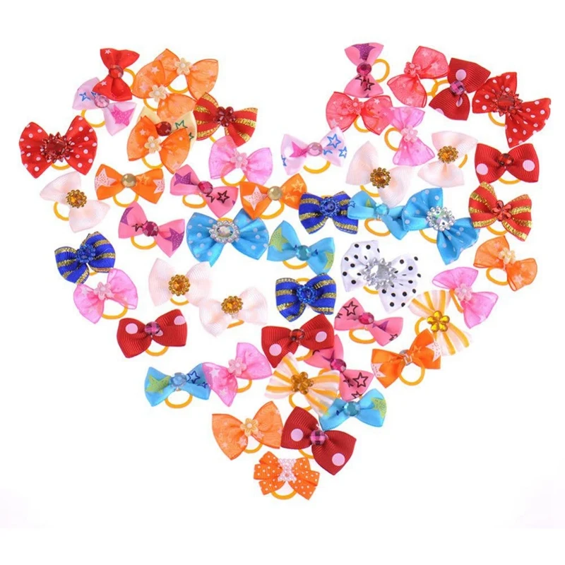 100Pcs Dog Hair Clip Puppy Pet Grooming Accessories with Rubber Band Cat Bow Decoration (Random Color and Style)
100Pcs Dog Hair Clip Puppy Pet Grooming Accessories with Rubber Band Cat Bow Decoration (Random Color and Style)