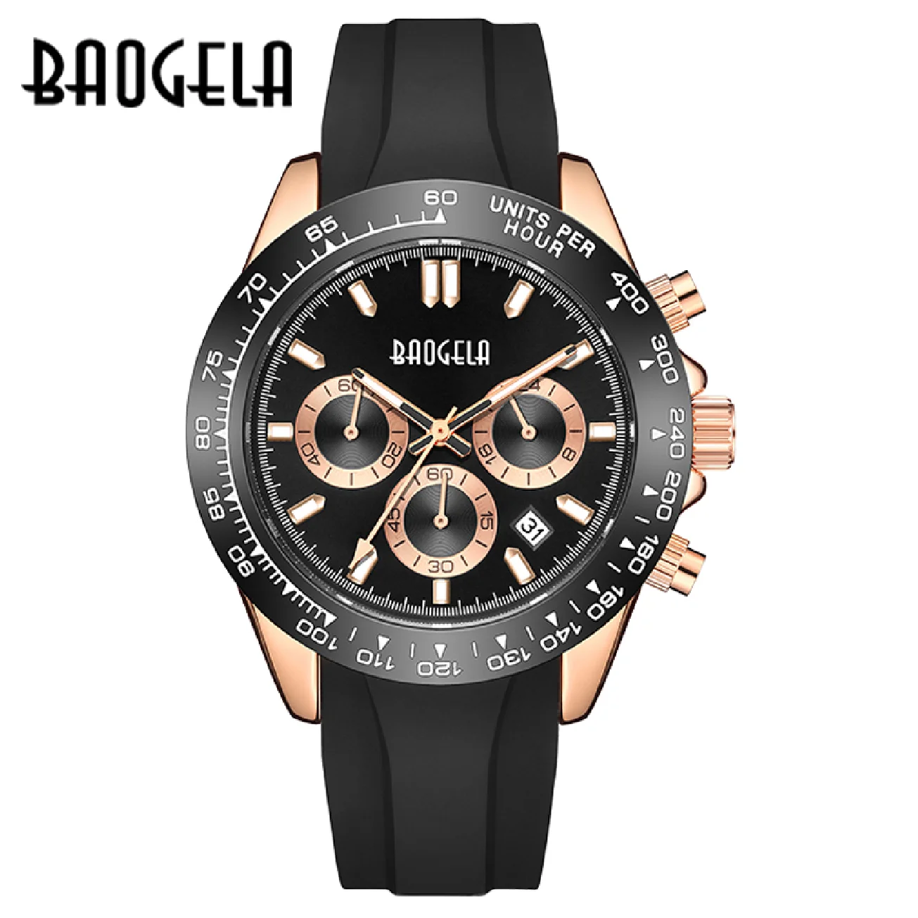 

BAOGELA Luxury Men watch Quartz Man Watches Waterproof Luminous Top Brand Watch for Men Date Chronograph Sport Wristwatch