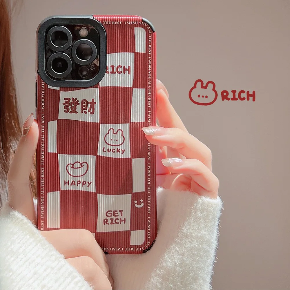 Cute Lucky Rabbit Leather Phone Case For Iphone 14 13 12 11 Pro Max Mini Xr X Xs Max 7 8 Kawaii Soft Protection Back Cover coque
Cute Lucky Rabbit Leather Phone Case For Iphone 14 13 12 11 Pro Max Mini Xr X Xs Max 7 8 Kawaii Soft Protection Back Cover coque