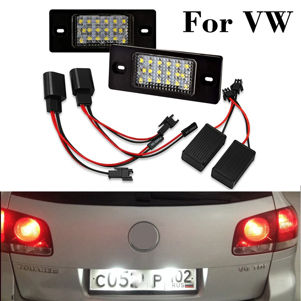 2 Pcs LED Car Number License Plate Lights Lamp Canbus White For VW Touareg Tiguan Golf 5 Passat Touring
2 Pcs LED Car Number License Plate Lights Lamp Canbus White For VW Touareg Tiguan Golf 5 Passat Touring
