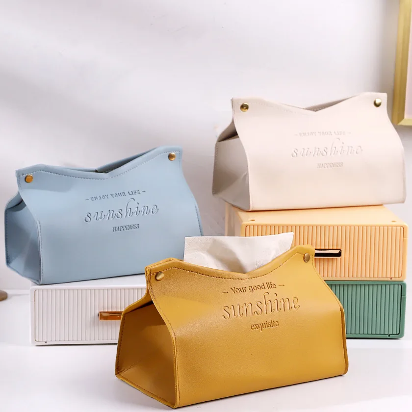 European style living room dining room light luxury style environmental protection PU leather creative napkin storage box
European style living room dining room light luxury style environmental protection PU leather creative napkin storage box