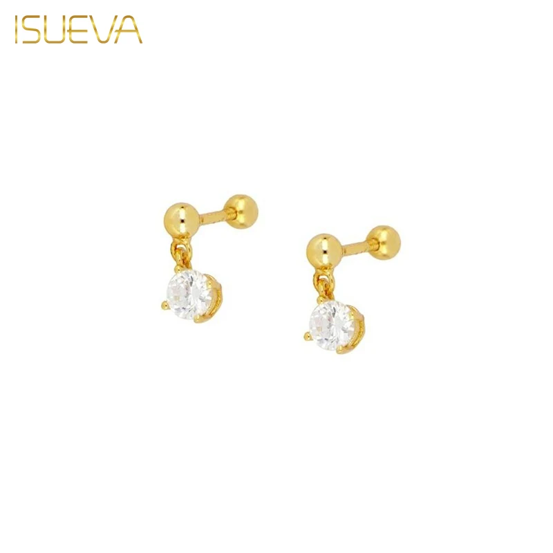 ISUEVA Mini Zircon Dangle Earrings for Women Fashion Gold Plated Helix Piercing Small Ear Stud Earrings Jewelry Accessories
ISUEVA Mini Zircon Dangle Earrings for Women Fashion Gold Plated Helix Piercing Small Ear Stud Earrings Jewelry Accessories