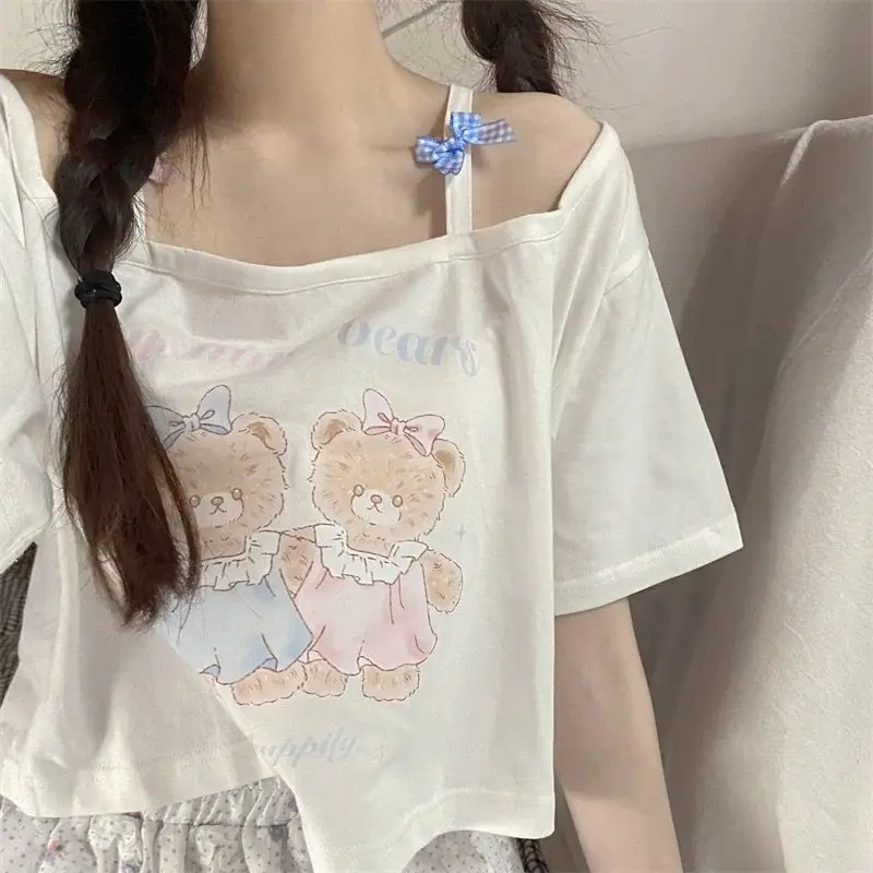 Kawaii Harajuku белый Графический укороченный топ, женские футболки с принтом милого медведя, повседневные футболки с открытыми плечами, Женский Графический Топ
Kawaii Harajuku белый Графический укороченный топ, женские футболки с принтом милого медведя, повседневные футболки с открытыми плечами, Женский Графический Топ