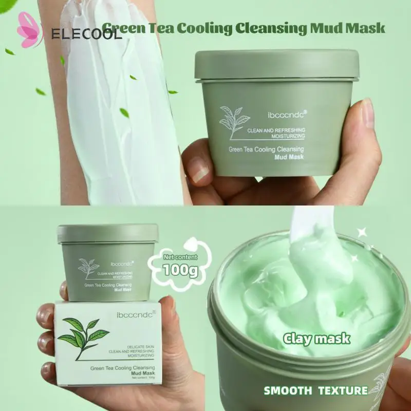 

Маска с зеленым чаем, увлажняющая маска с контролем жирности, грязевая пленка Ibcccndc, уход за кожей, Глубокая очистка черных точек с покрытием