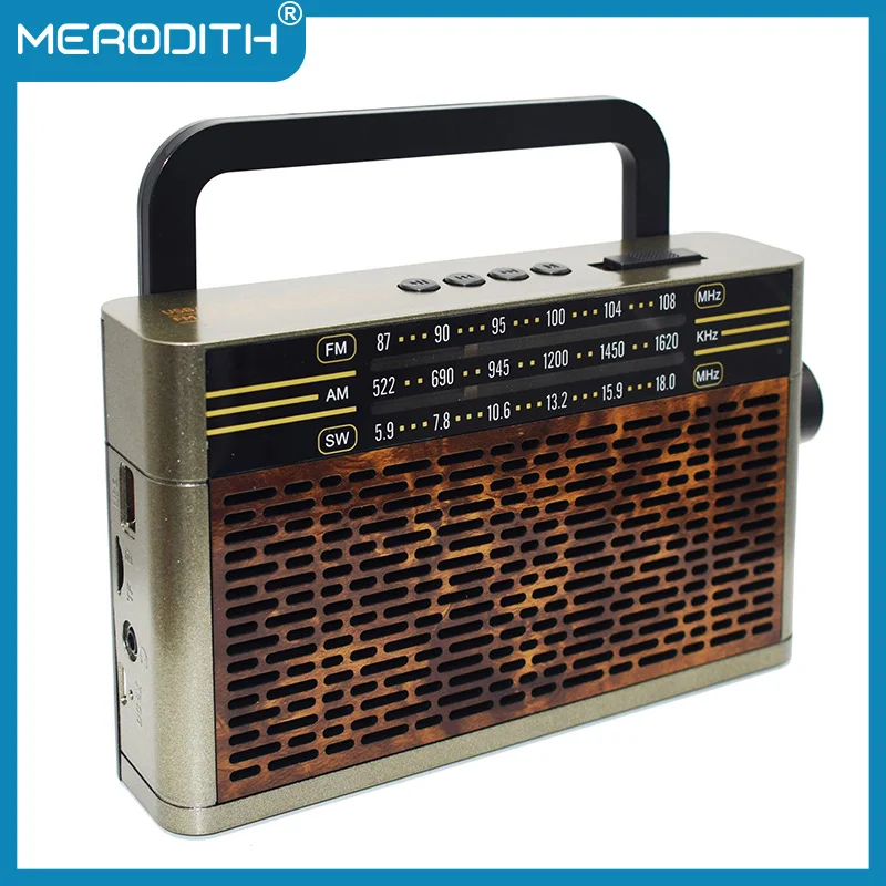 

Портативное беспроводное Bluetooth-радио, стерео, 3-стороннее радио, FM/AM/SW, поддержка гарнитуры, USB, TF, mp3-плеер, динамик, перезаряжаемый