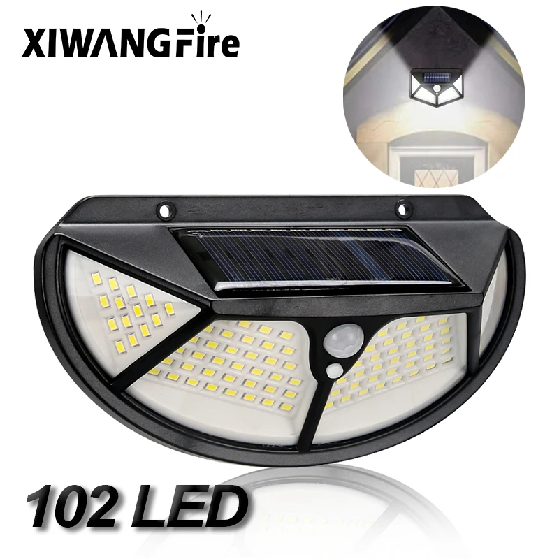102 Led Solar Wall Lamp 4 Side Induction Lights 3 Modes Courtyard Lantern Solar Outdoor Energy Emergency Lighting Waterproof
102 Led Solar Wall Lamp 4 Side Induction Lights 3 Modes Courtyard Lantern Solar Outdoor Energy Emergency Lighting Waterproof