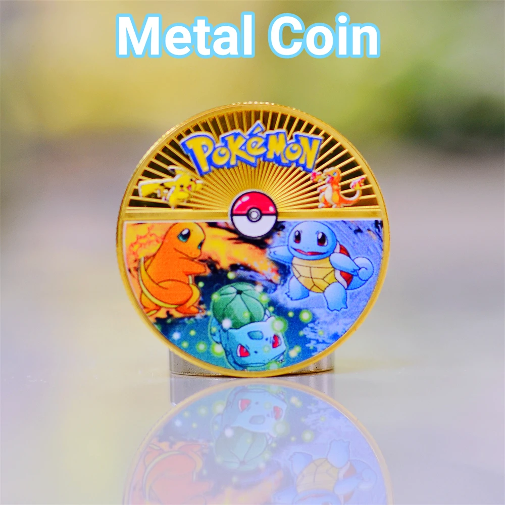 Pokemon Coine Metal Pokémon Coins Anime Commemorative Gold Coin Pikachu Vmax Charizard Mewtwo Golden Round Iron Hard Cards Toys
Pokemon Coine Metal Pokémon Coins Anime Commemorative Gold Coin Pikachu Vmax Charizard Mewtwo Golden Round Iron Hard Cards Toys