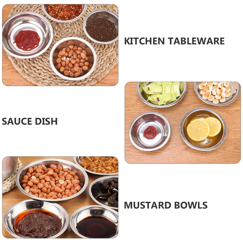 Sauce Dish Dipping Bowls Dishes Bowl Plate Soy Steel Stainless Small Sushiseasoning Plates Condiment Round Appetizer Mini
Sauce Dish Dipping Bowls Dishes Bowl Plate Soy Steel Stainless Small Sushiseasoning Plates Condiment Round Appetizer Mini
