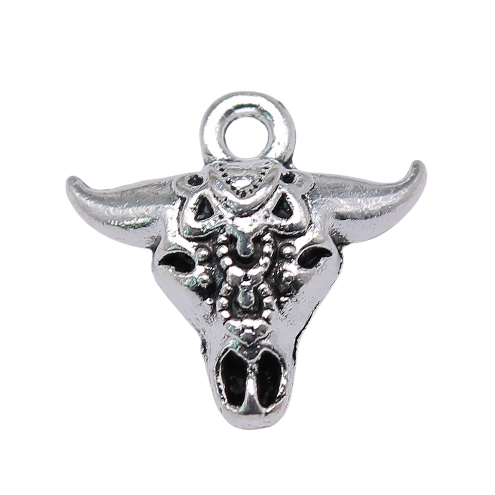 60pcs Charms Wholesale Skull Bull Ox Star Head 17x16x7mm Antique Silver Color Pendants Making DIY Handmade Jewelry Finding
60pcs Charms Wholesale Skull Bull Ox Star Head 17x16x7mm Antique Silver Color Pendants Making DIY Handmade Jewelry Finding