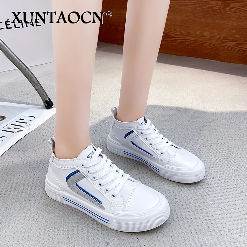 White High Top Sneakers Casual Women Shoes 2022 Fashion Autumn Outdoor Non-slip Comfortable Student Flat Shoes Zapatos De Mujer
White High Top Sneakers Casual Women Shoes 2022 Fashion Autumn Outdoor Non-slip Comfortable Student Flat Shoes Zapatos De Mujer