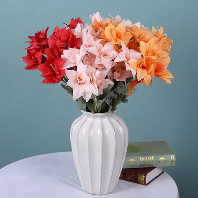 81cm Highquality Simulation 6head Daffodil Home Living Room Vase Decoration Weddingbackground Wall Decoration Flower Arrangement
81cm Highquality Simulation 6head Daffodil Home Living Room Vase Decoration Weddingbackground Wall Decoration Flower Arrangement