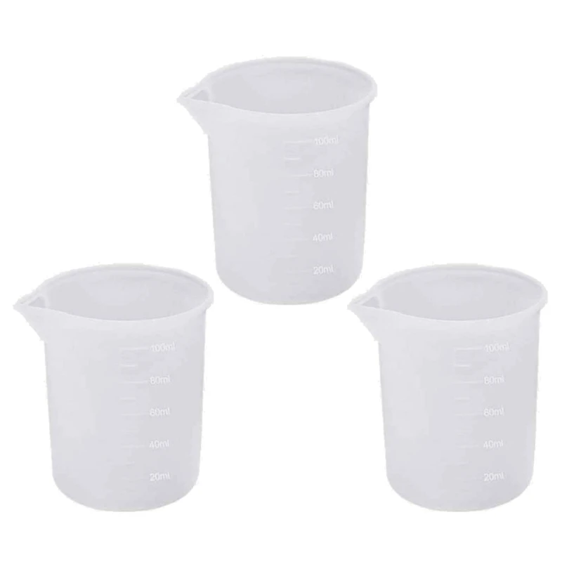 Y51E 100ml Resin Cup Non-Stick Silicone Cup Silicone Measuring Cup Reusable Mixing Cup with Precise Scale for DIY Jewelry 
Y51E 100ml Resin Cup Non-Stick Silicone Cup Silicone Measuring Cup Reusable Mixing Cup with Precise Scale for DIY Jewelry
